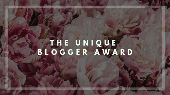 The Unique Blogger Award // the worst thing I’ve done to a book, time travel, and being a bookish character